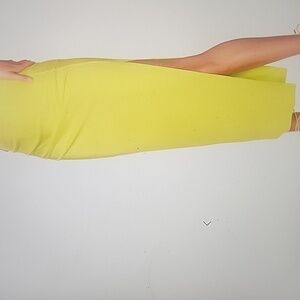 SUSANA MONACO VISCOSE SOLID SIDE GATHERED SLIT SKIRT SIZE S